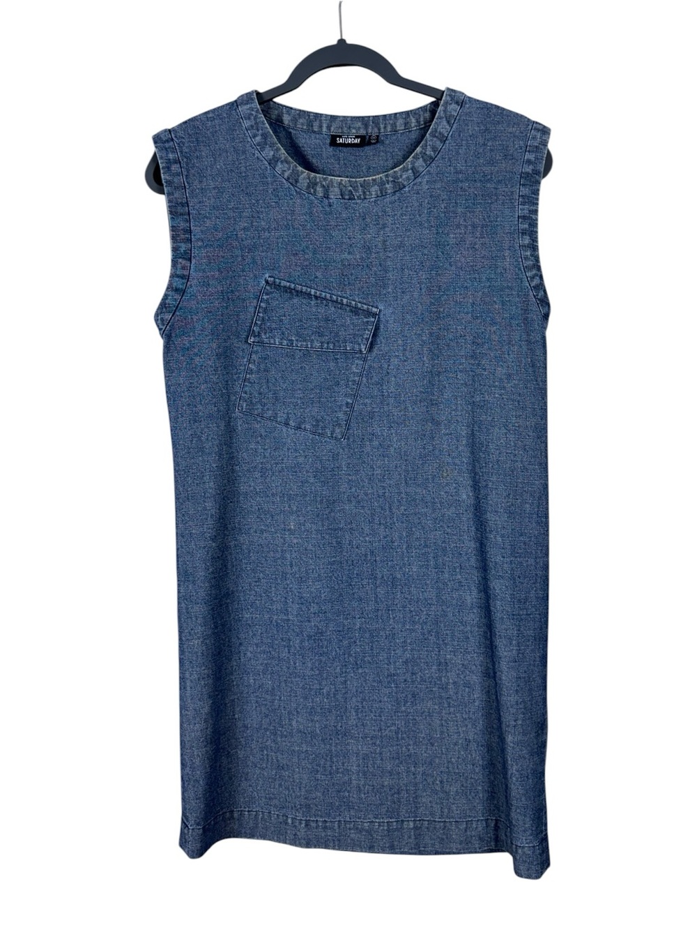 Kate Spade Saturday Denim Chambray Slanted Pocket Dress XS Capsule Euro Summer